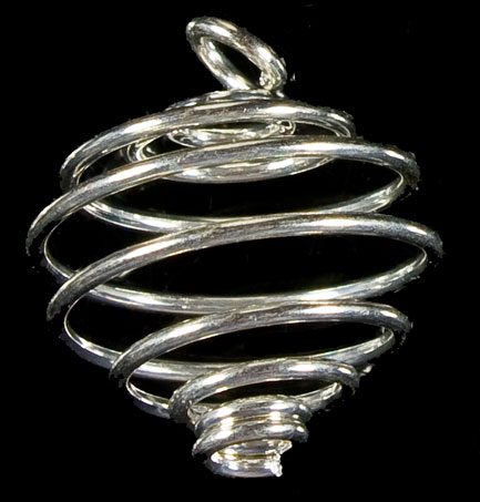 Spiralhållare 20x19 mm, silverfärgad
