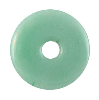 Aventurin, grön "donut" 40 mm