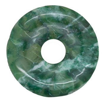 Jaspis, grön "donut" 40 mm