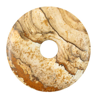 Jaspis, landskap/ bild donut" 40 mm