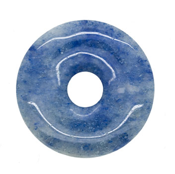Kvarts, blå "donut" 40 mm
