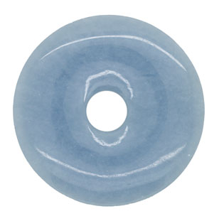 Kvarts, ljusblå "donut" 40 mm