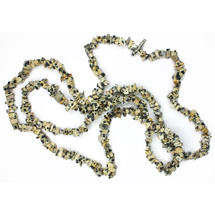 Dalmatiner jaspis -halsband 90 cm