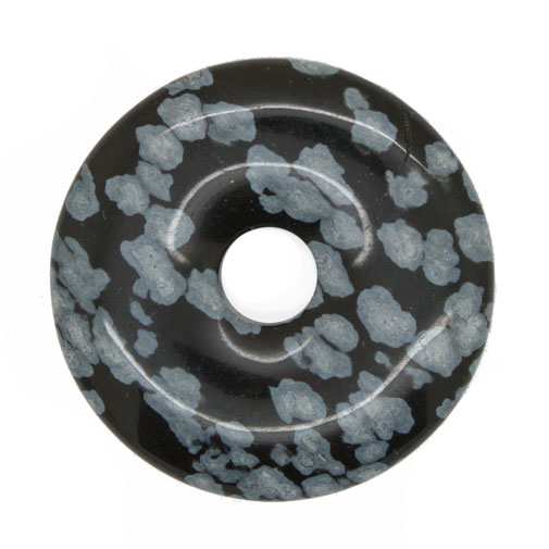 Snöflinge Obsidian "donut" 30 mm