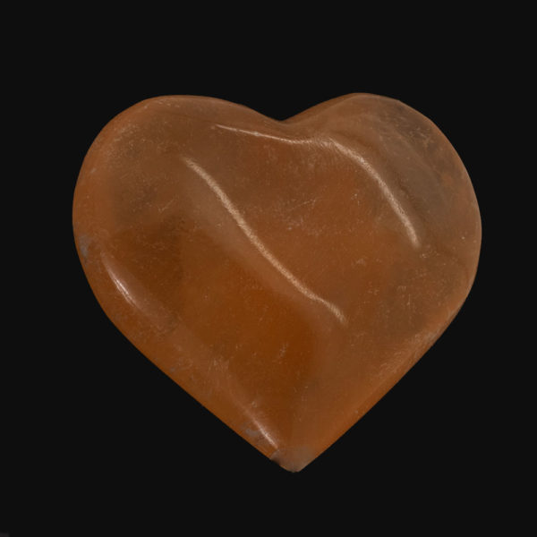 Selenit- Orange hjärta