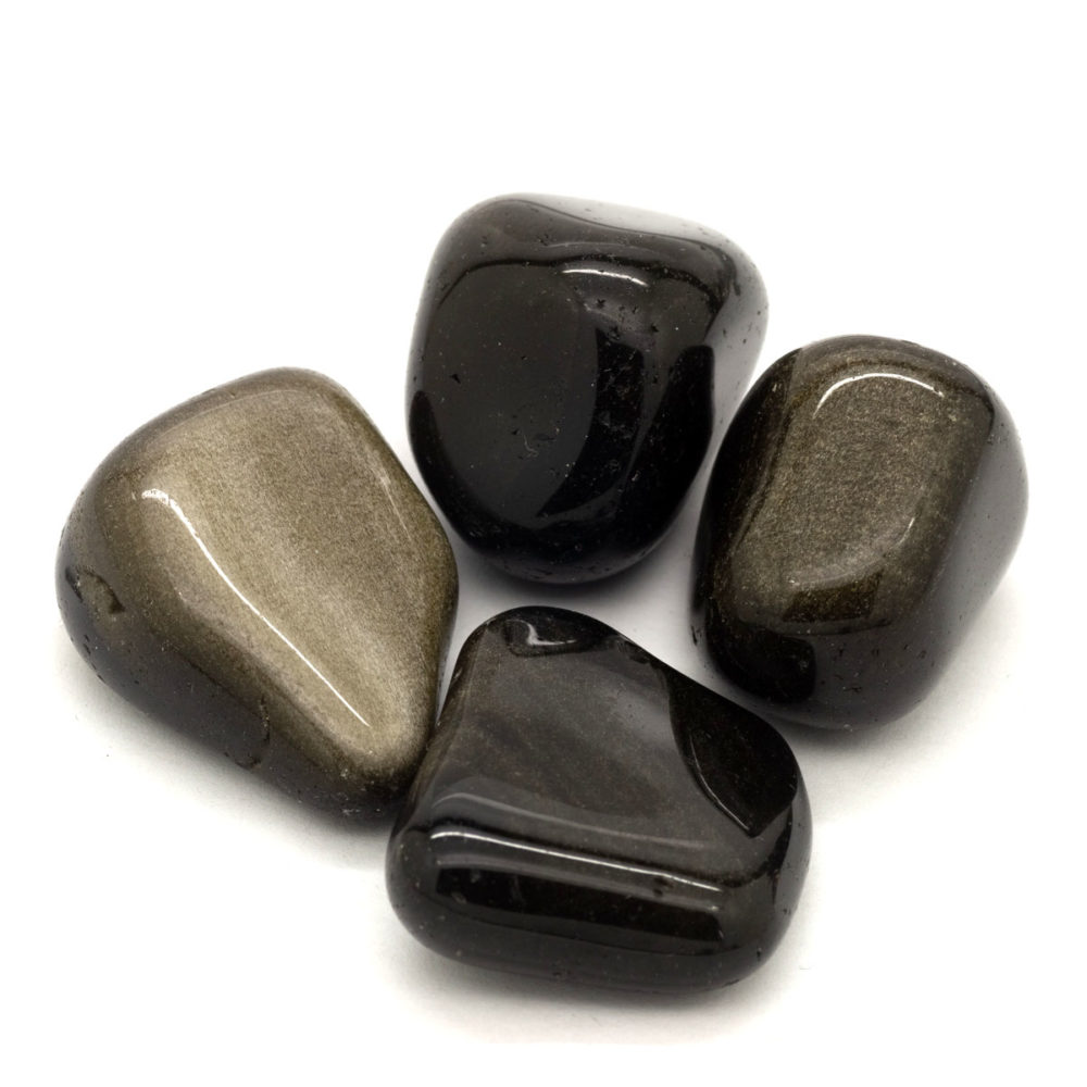 Obsidian, guld 30-40 mm