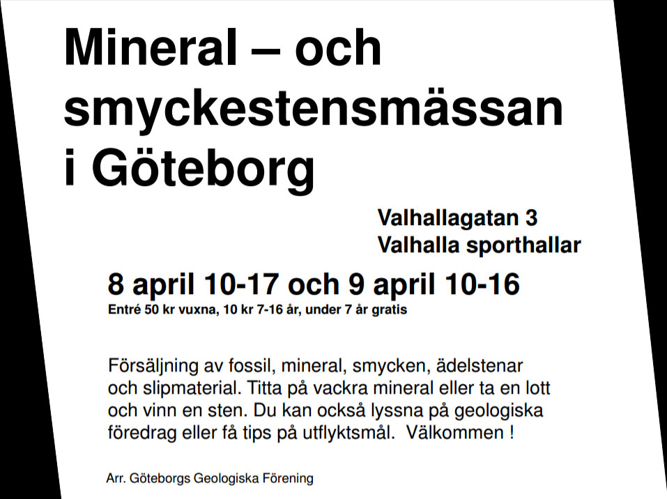 Göteborgs Mineral och smyckestensmässa 2017
