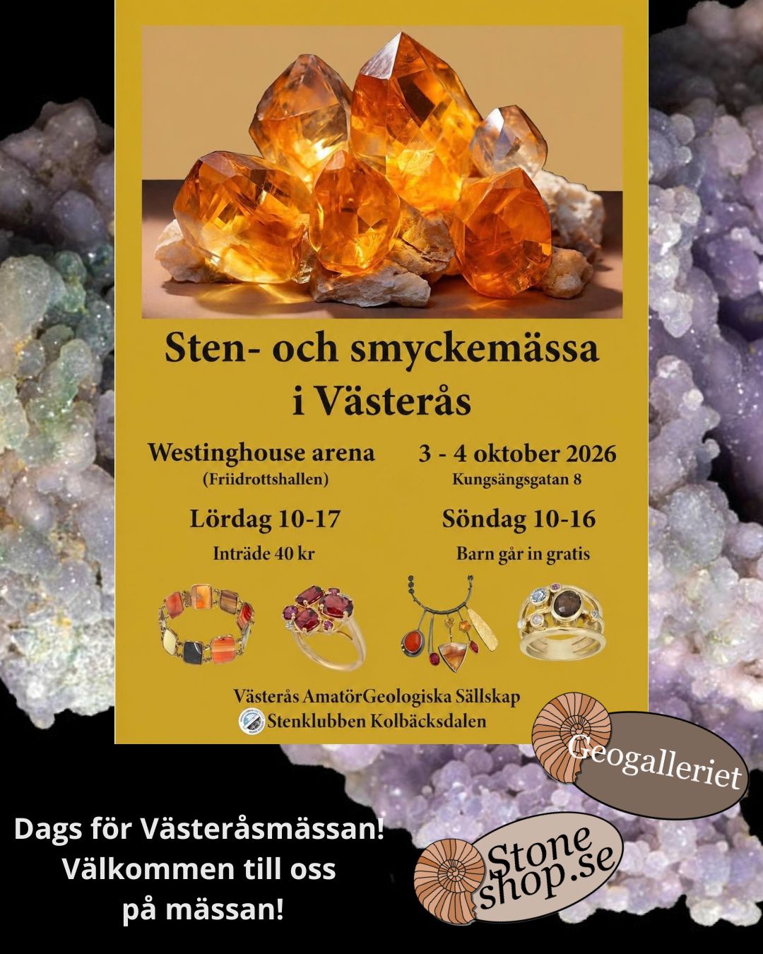 Västerås Sten- och smyckemässa 2026